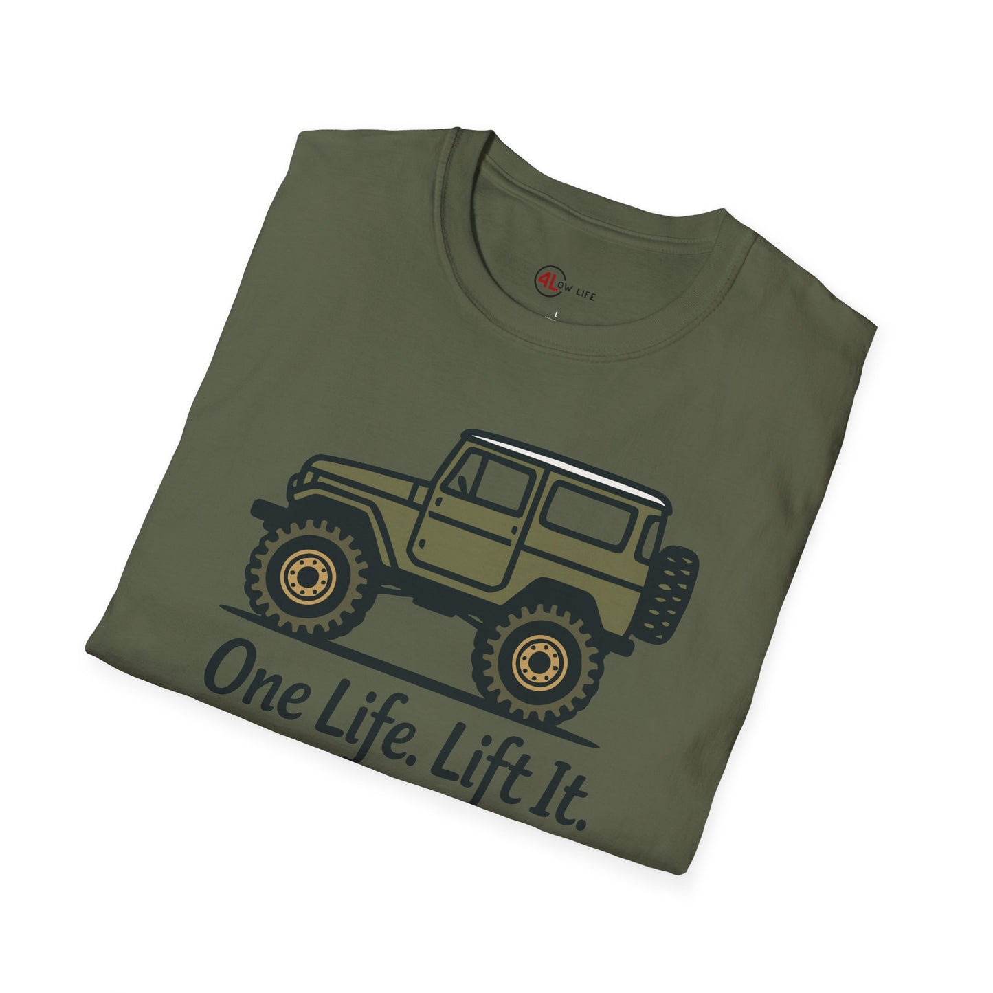One Life. Lift It.  Vintage 4x4 T-Shirt