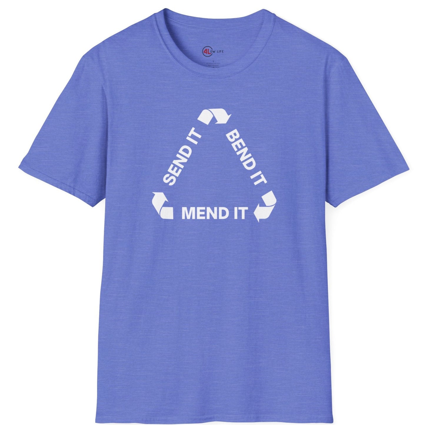 Send It, Bend It, Mend It White Arrows T-Shirt