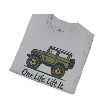 One Life. Lift It.  Vintage 4x4 T-Shirt