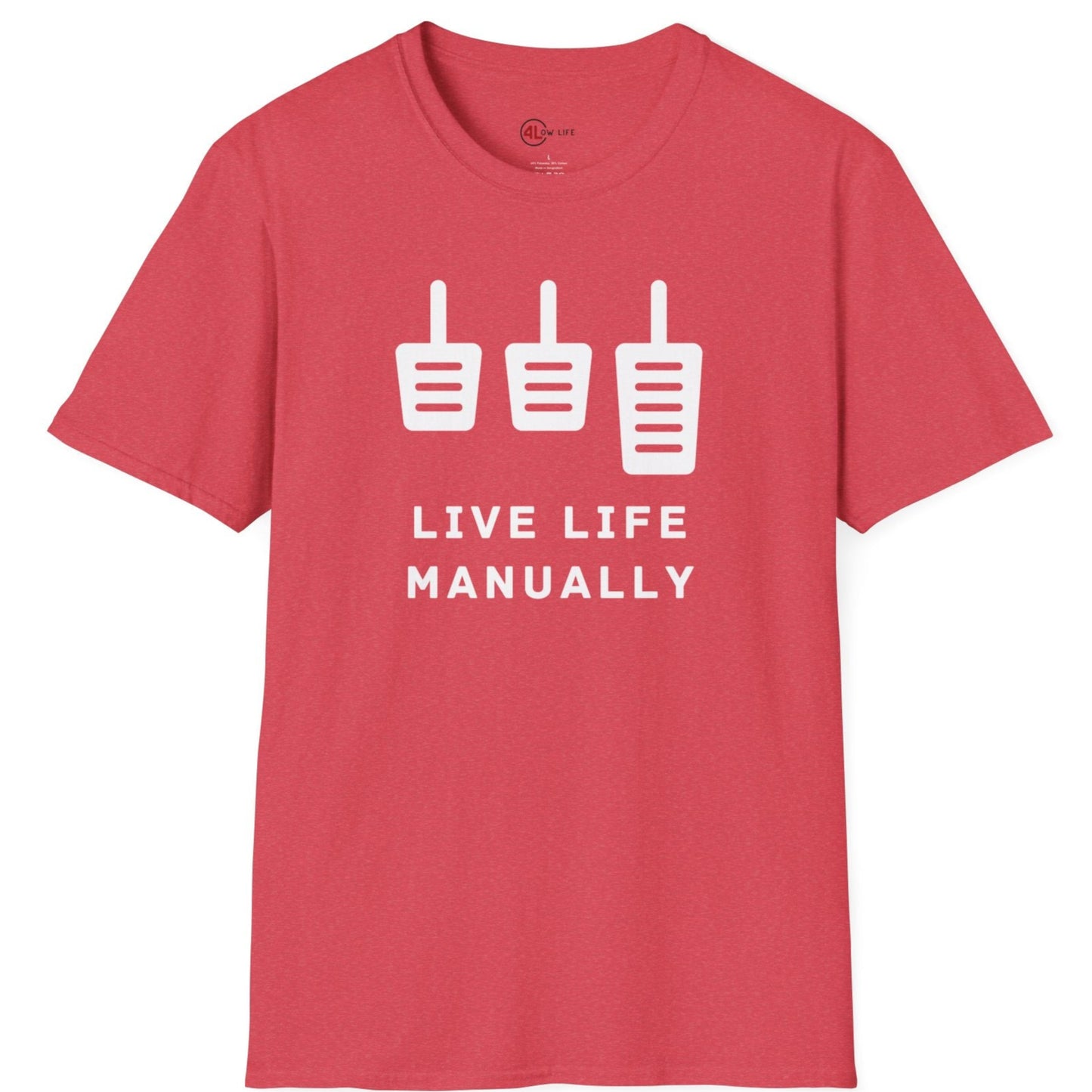 Live Life Manually T-Shirt, Unbranded