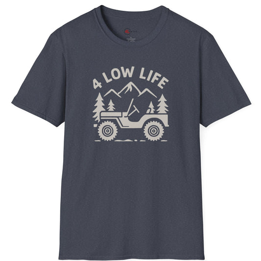 Grey Flat Fender and Mountains T-Shirt