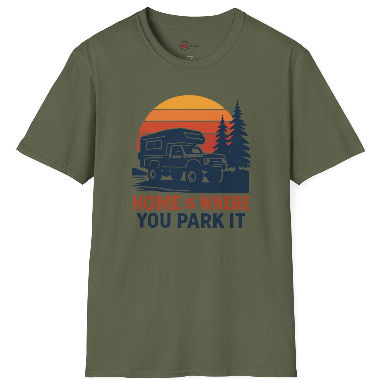 Home Is Where You Park It Truck Camper T-Shirt