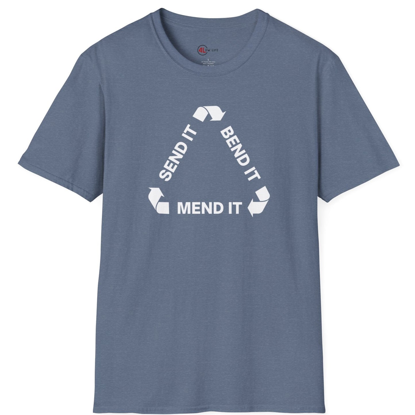 Send It, Bend It, Mend It White Arrows T-Shirt