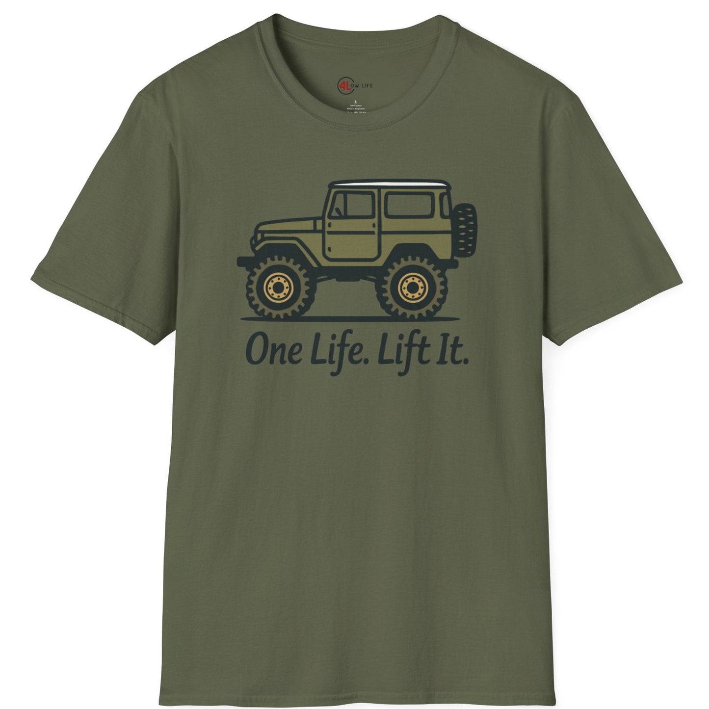 One Life. Lift It.  Vintage 4x4 T-Shirt