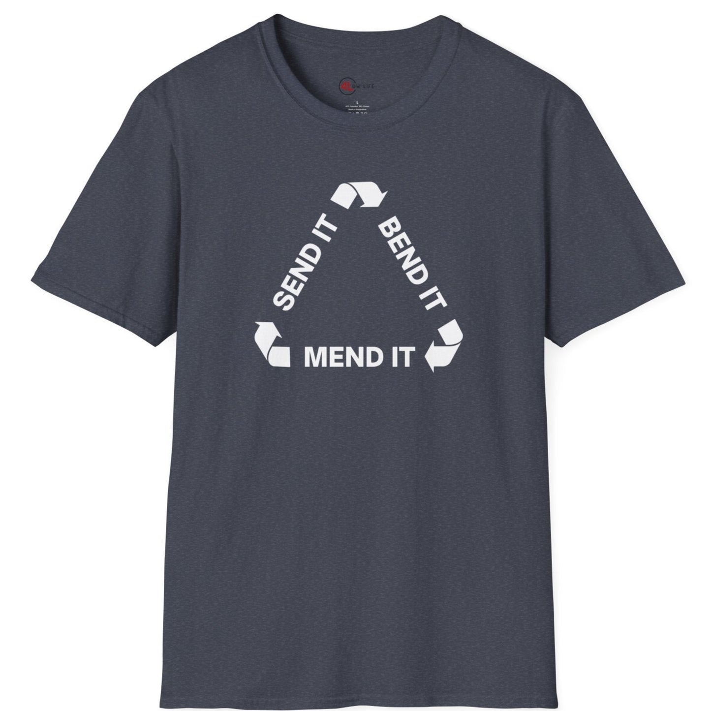 Send It, Bend It, Mend It White Arrows T-Shirt