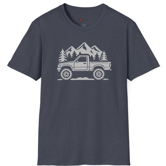 Mid-80s Pickup and Mountains no Text T-Shirt