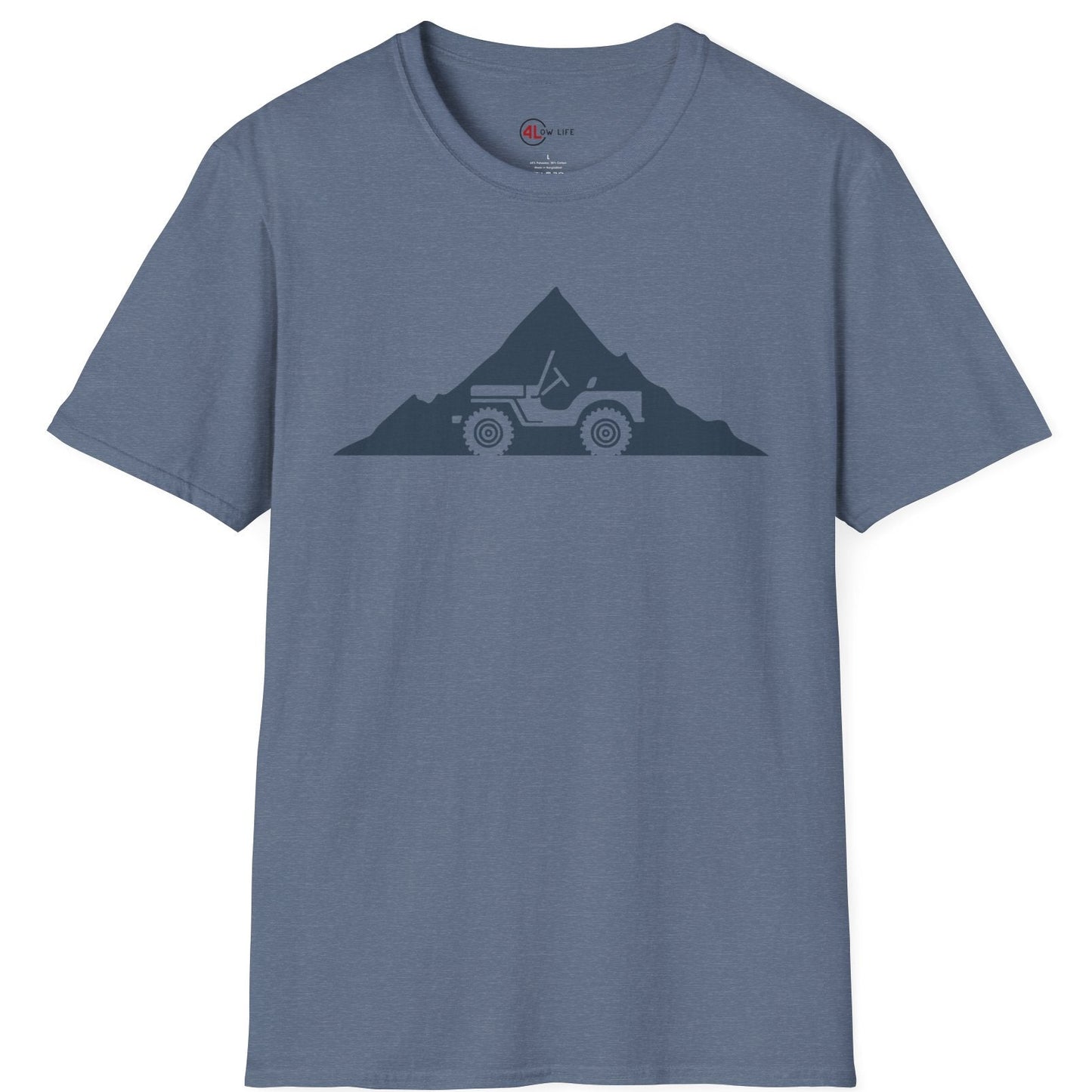 Flat Fender Mountain Background T-Shirt