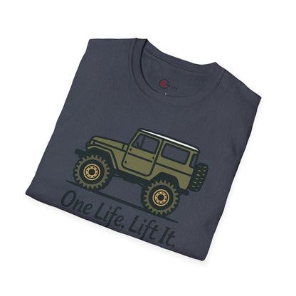 One Life. Lift It.  Vintage 4x4 T-Shirt