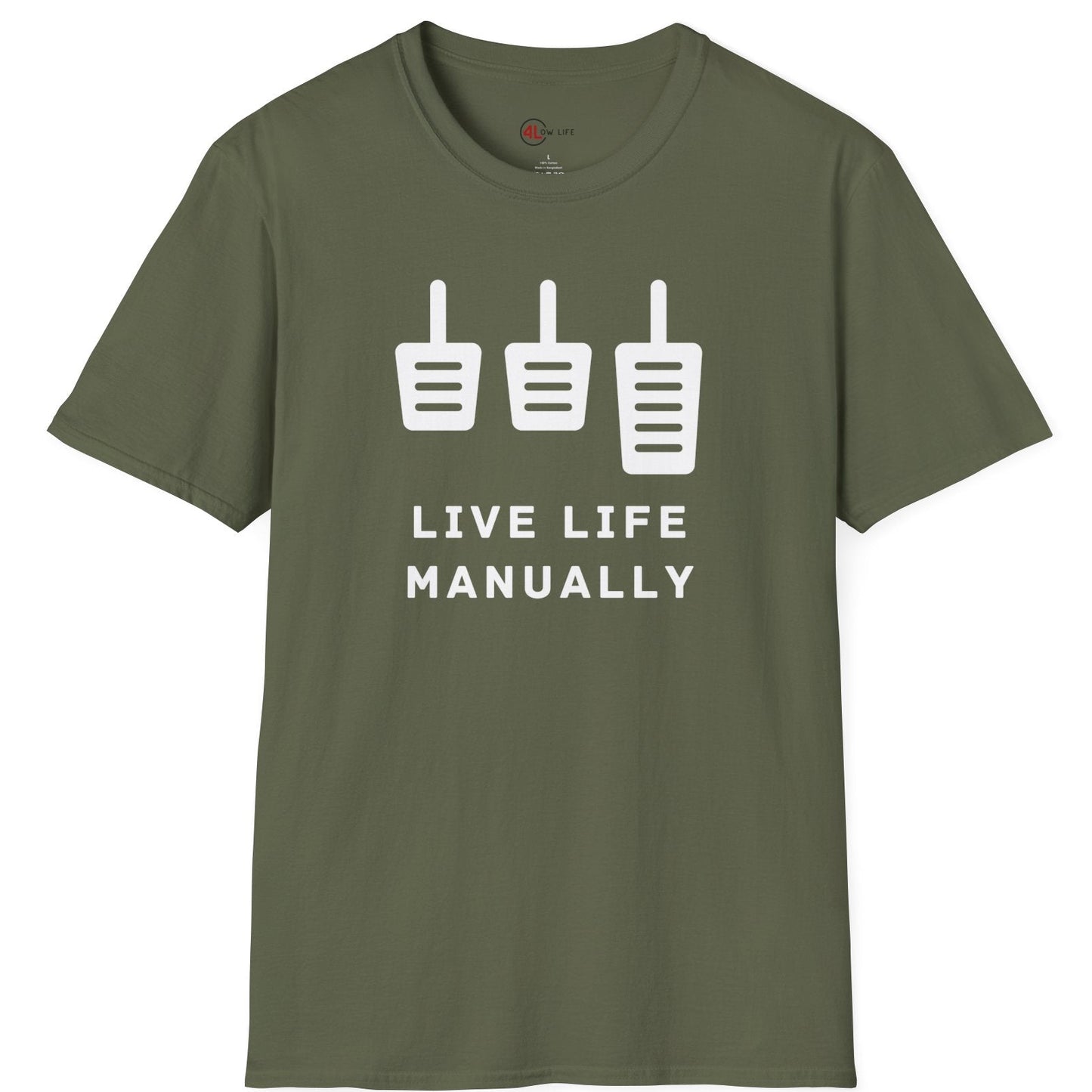 Live Life Manually T-Shirt, Unbranded