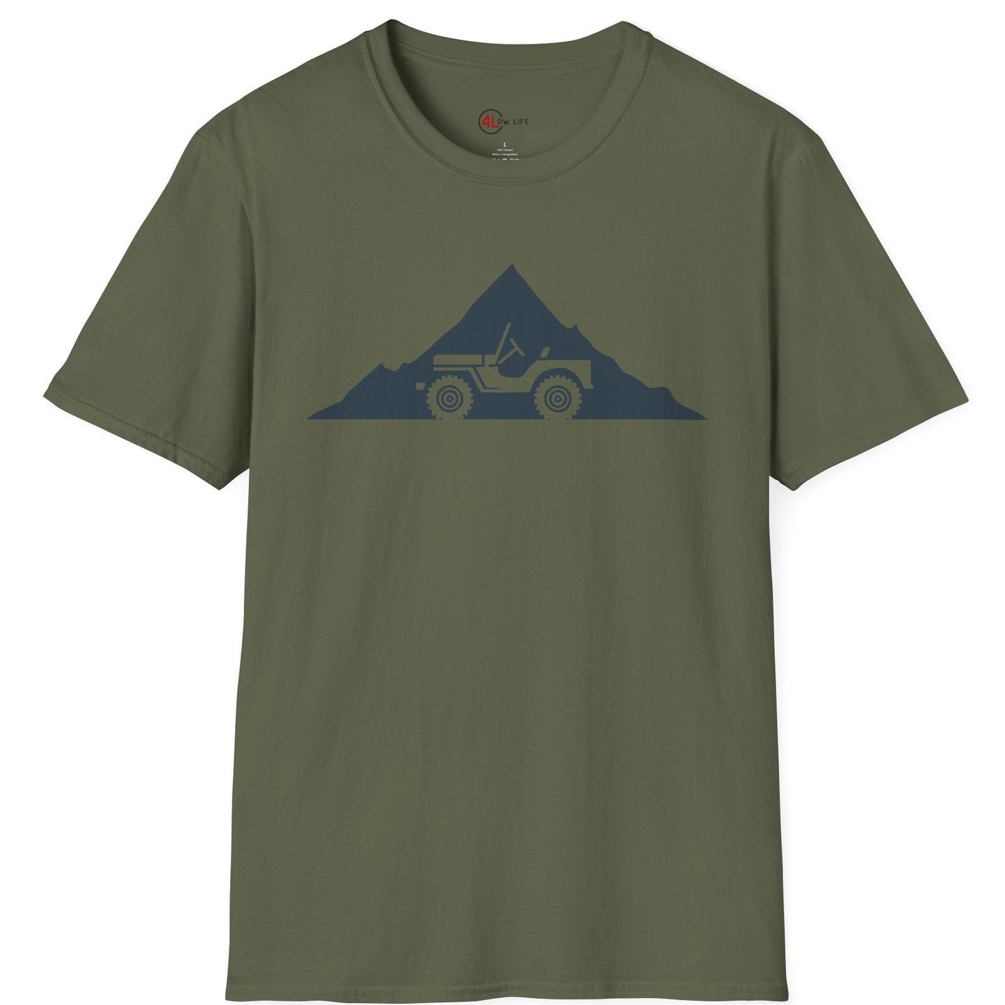 Flat Fender Mountain Background T-Shirt
