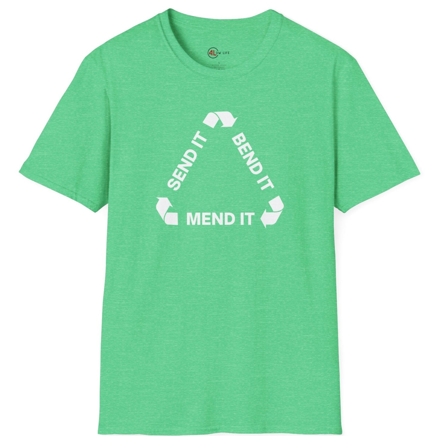 Send It, Bend It, Mend It White Arrows T-Shirt